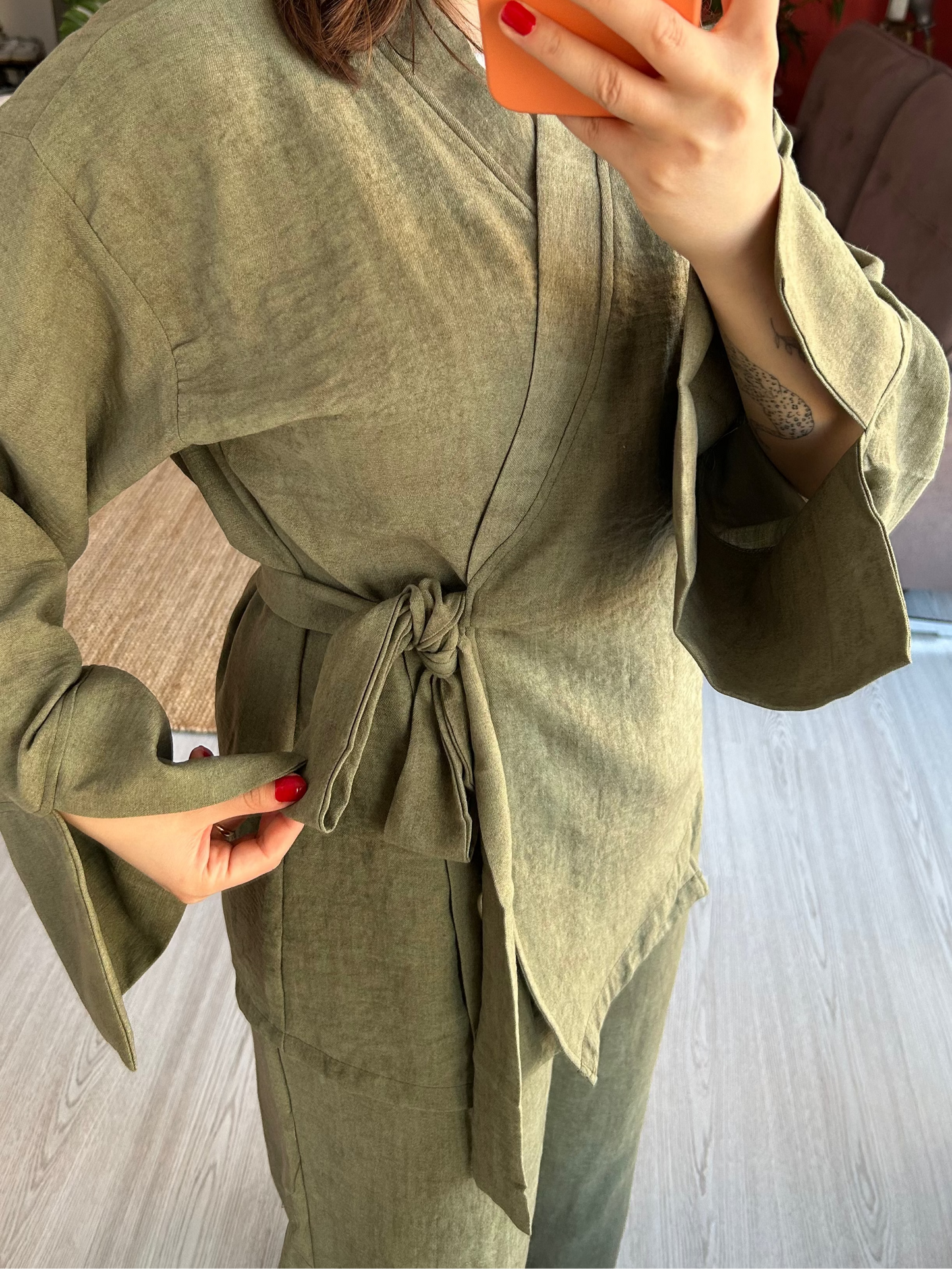 Bağlamalı Takım – Yeşil Renk İkili Set