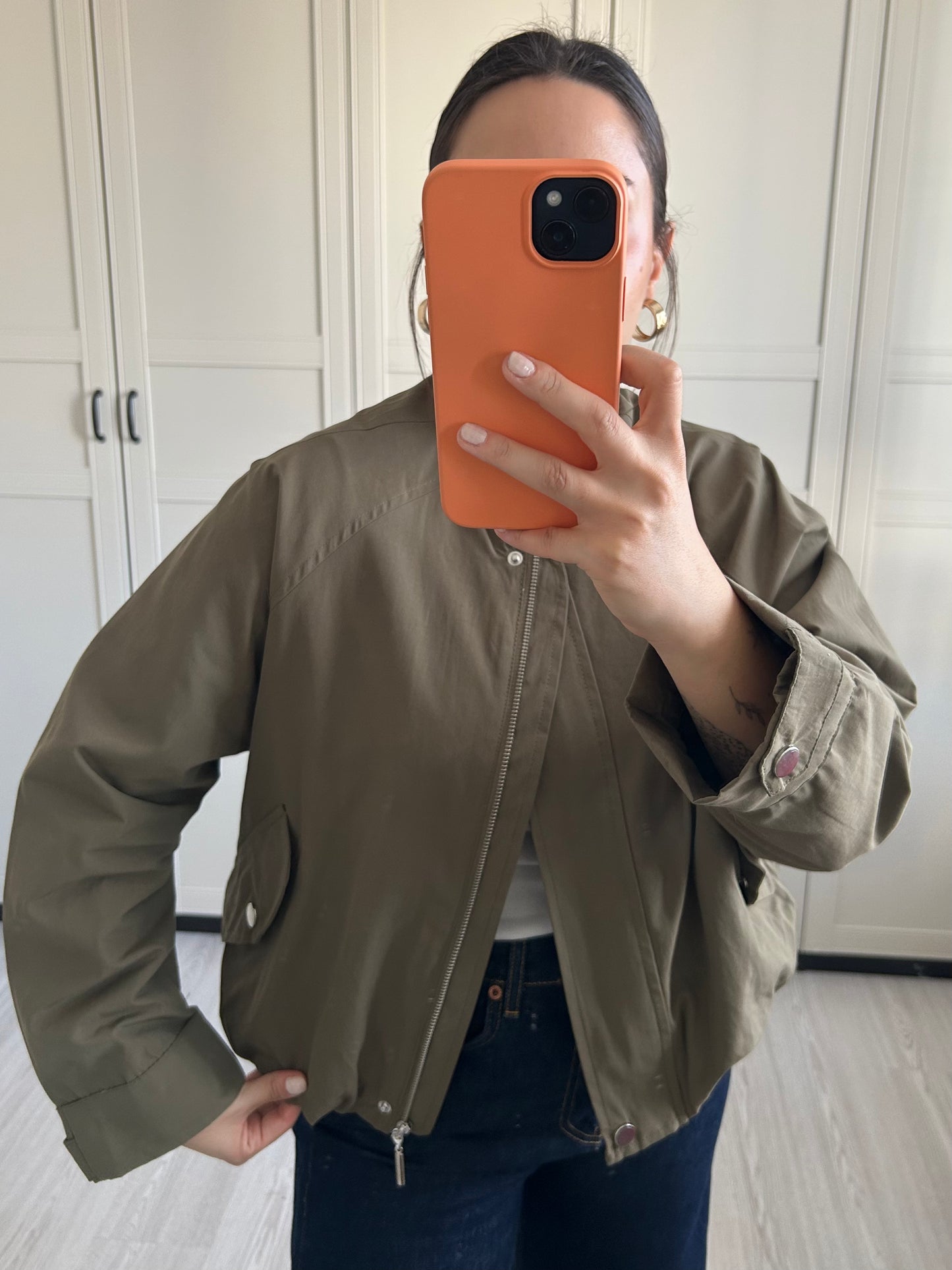 Haki Bomber Ceket