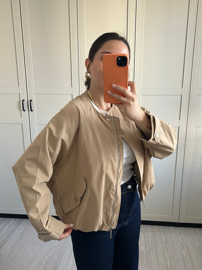 Bej Bomber Ceket