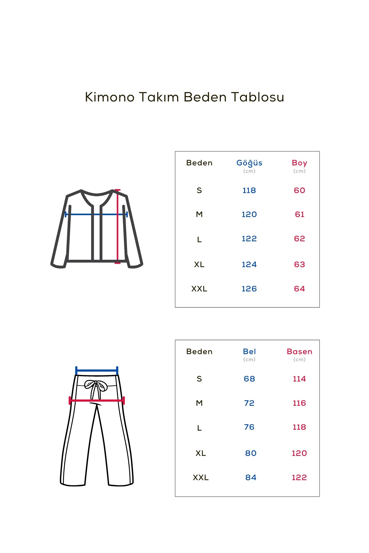 Kadın Modal Kimono Takım – Antrasit Renk Dökümlü İkili Set