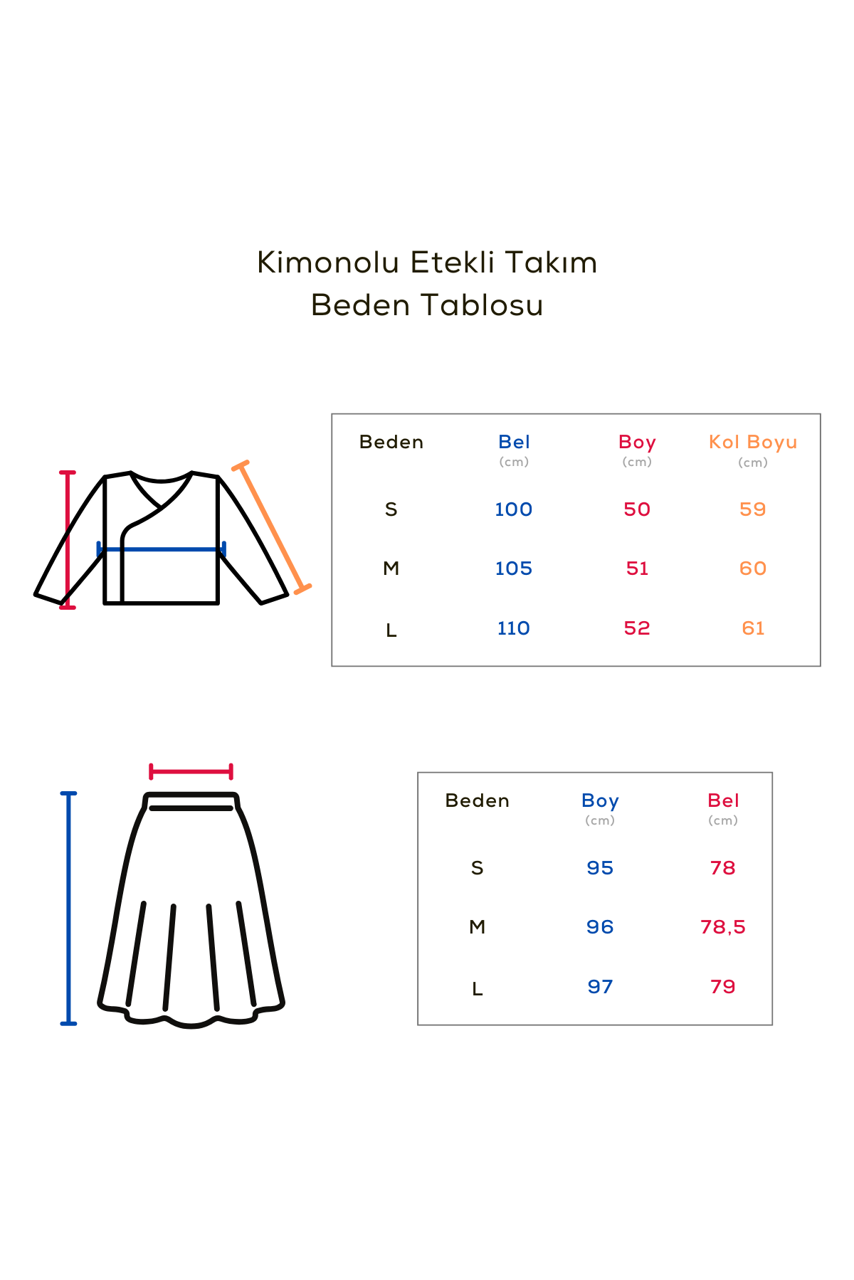 Kadın Kimonolu Etekli Takım – Lacivert Renk Şık ve Rahat İkili Set