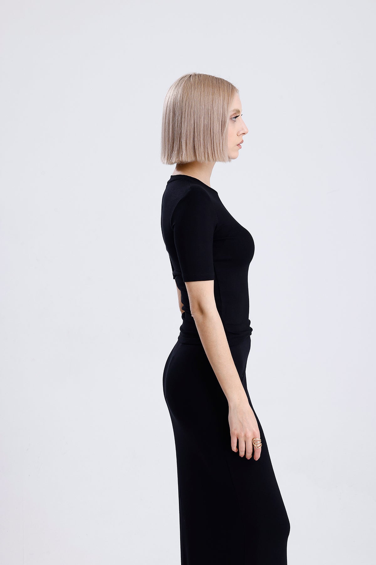 Kadın Pamuk Body – Siyah Renk %100 Pamuk Soft Touch Doku