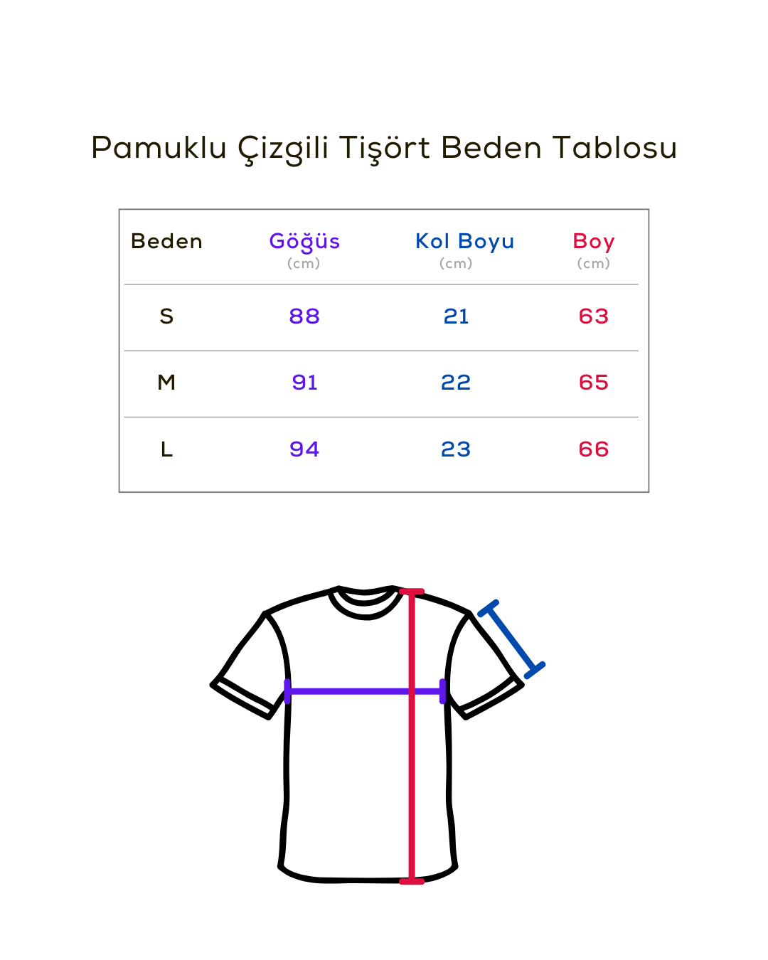 %100 Pamuk Kadın Çizgili Tişört - Rahat ve Şık Günlük Giyim